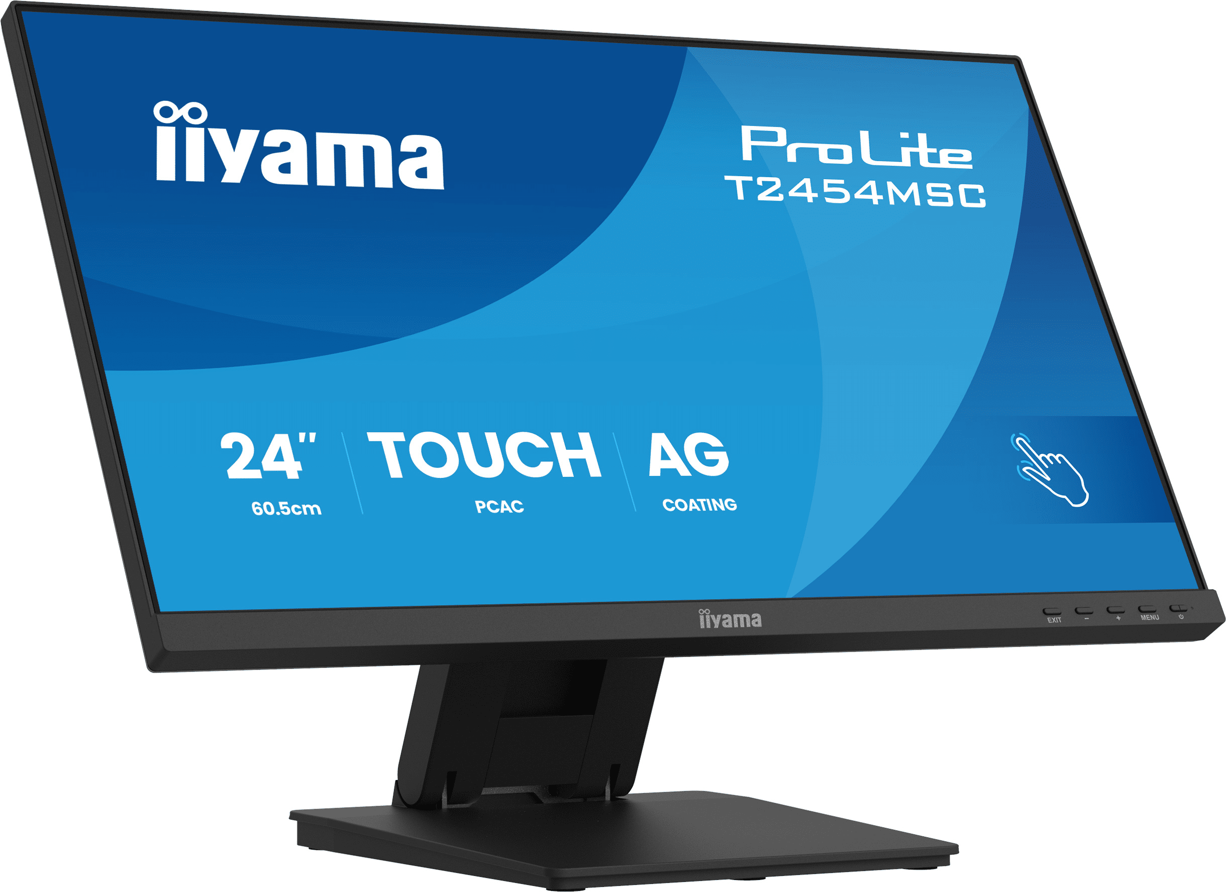 iiyama ProLite T2454MSC-B3AG, 23.8 Touch, Full HD (1920x1080), IPS, 75Hz,...