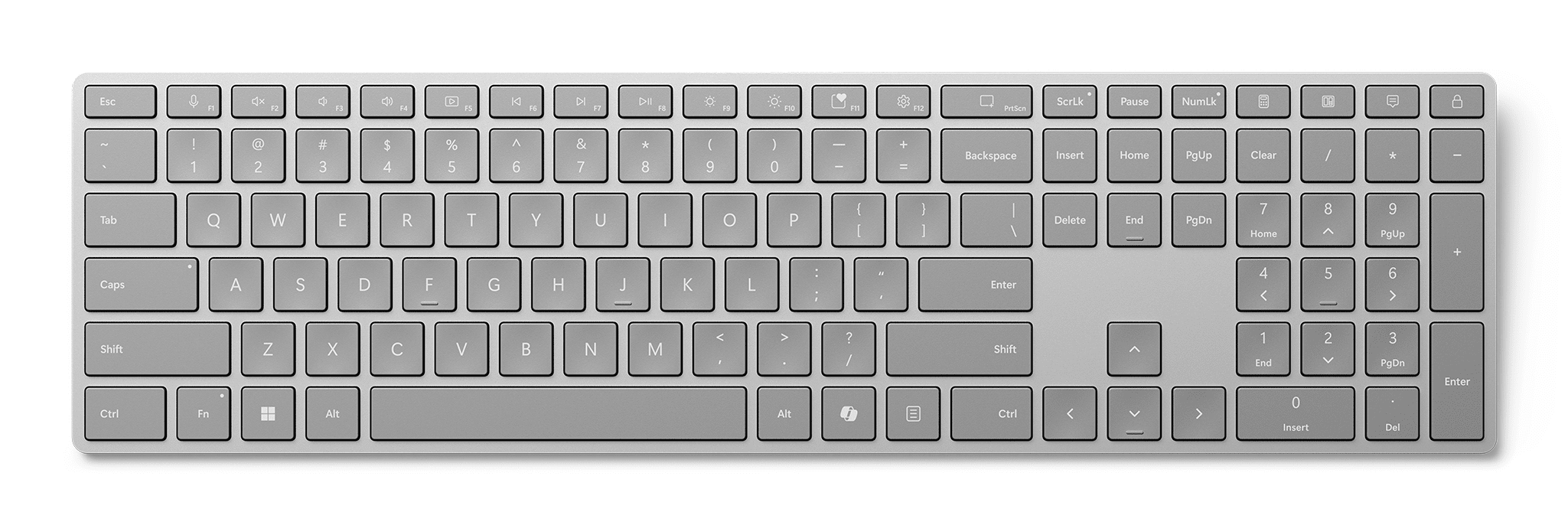 Microsoft Surface Keyboard 2nd Edition, grau, mit Copilot-Taste, Bluetooth