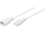 MicroConnect Stromkabel C14 auf C13, 3m, weiß