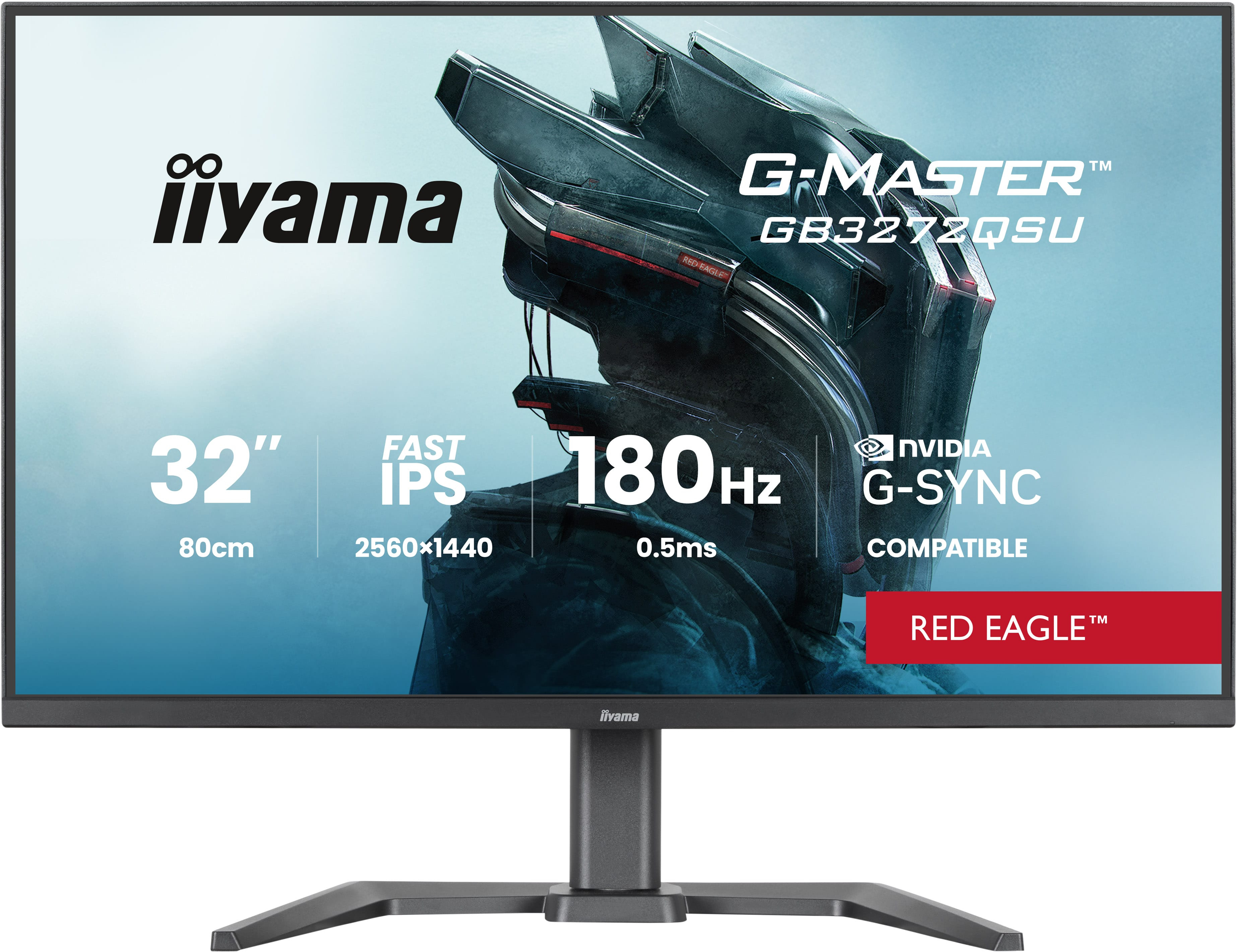 iiyama G-Master GB3272QSU-B1, 32, QHD (2560x1440), IPS, 180Hz, HDMI DP,...