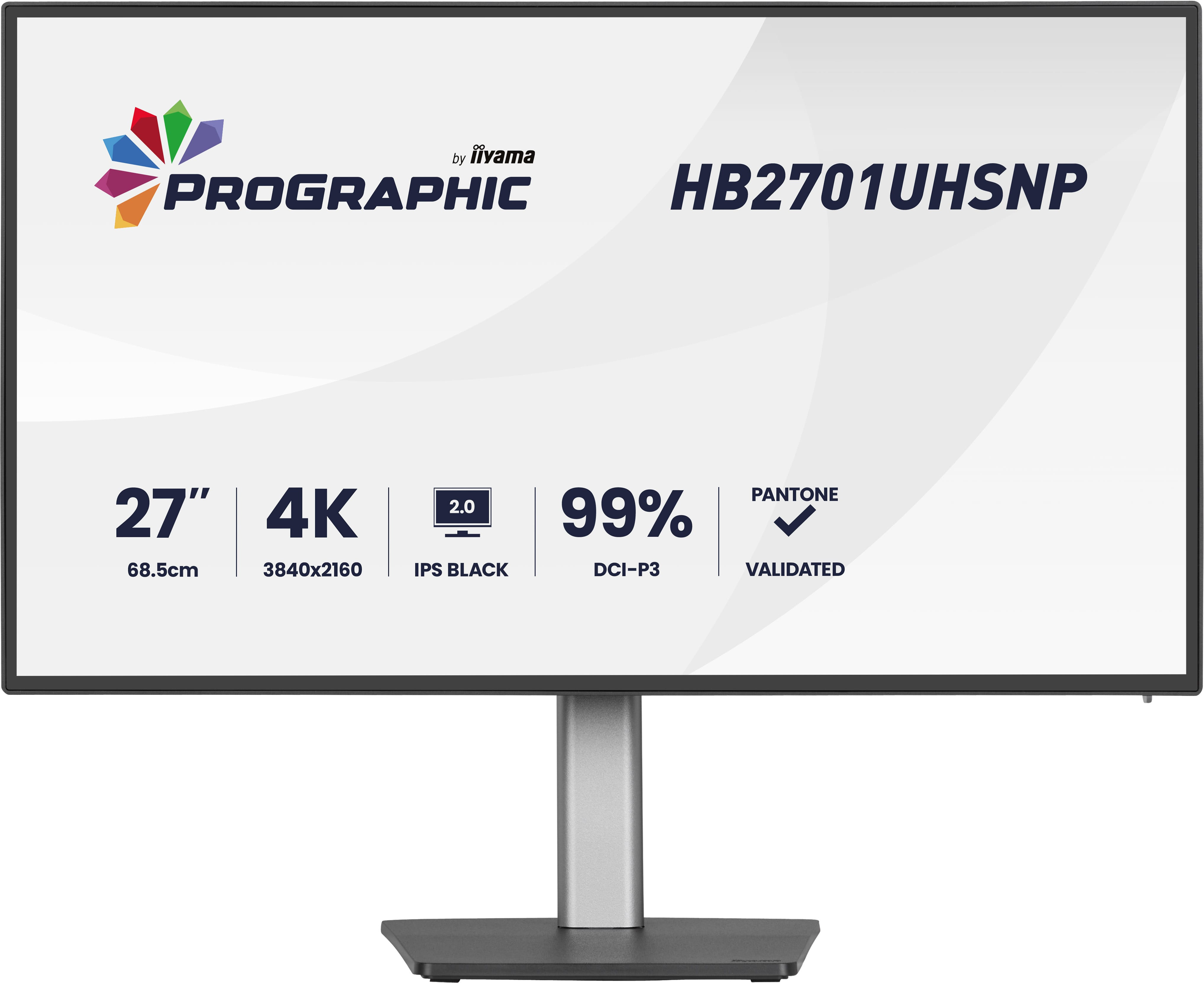 iiyama ProGraphic HB2701UHSNP-B1, 27, 4K (3840x2160), 60Hz, HDMI, DP, USB-C,...