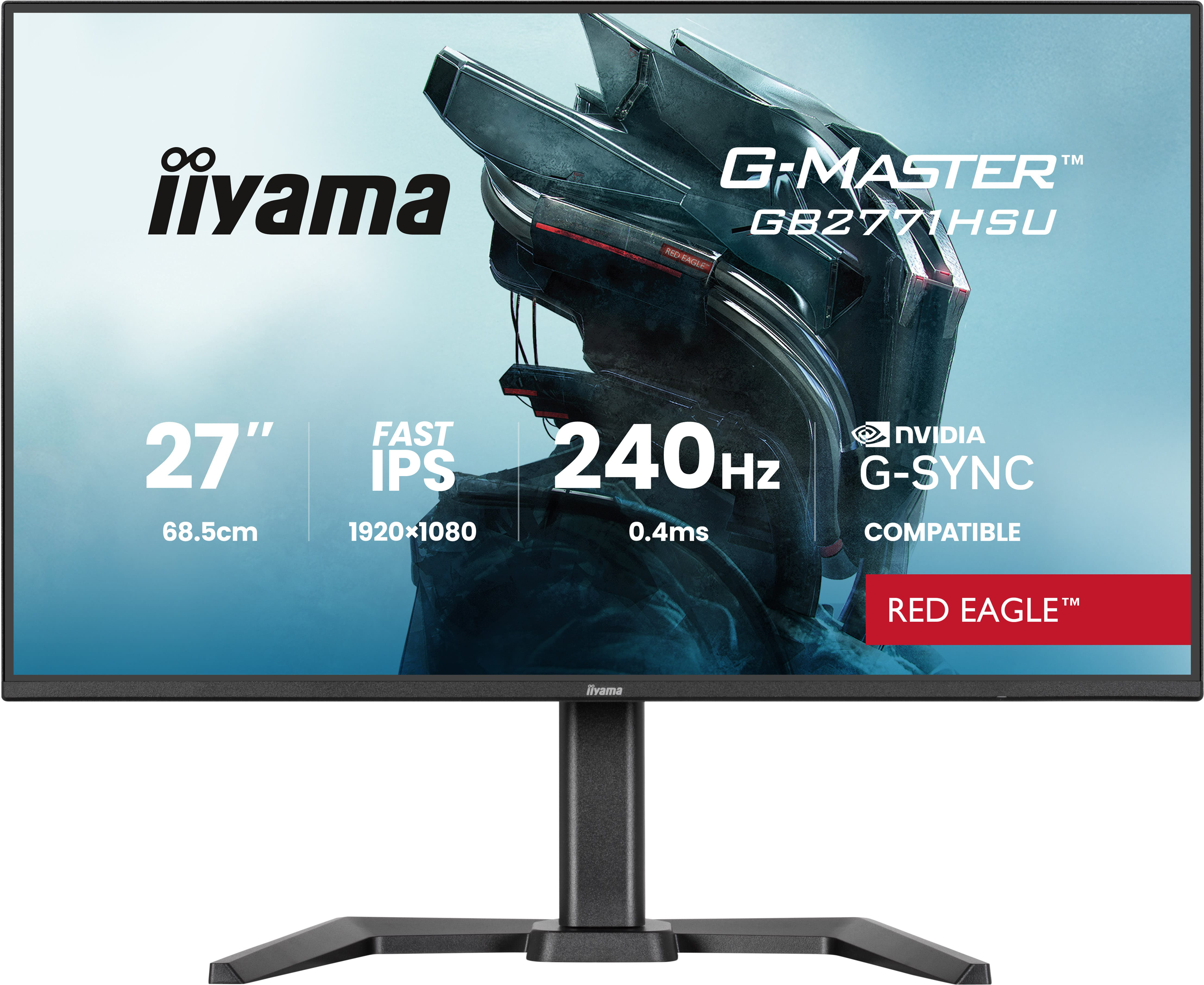 iiyama GB2771HSU-B1, 27 IPS, 1920x1080, 240Hz, 2x HDMI, DP, USB-C,...