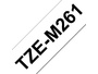 Brother TZe-M261 Matt Schwarz auf Weiß  3,6 cm x 8 m