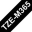 Brother TZe-M365 Matt,  weiß auf mattschwarz - Rolle (3,6 cm x 8 m)