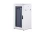 19 Schrank 22HE Glastür, H1160 x B600 x T600mm, Grau