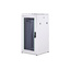 19 Schrank 22HE Glastür, H1160 x B600 x T600mm, Grau