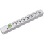 Bachmann 7x Schuko - 2m 7AC outlet(s) 2m Grau Verlängerungskabel