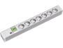 Bachmann 7x Schuko - 2m 7AC outlet(s) 2m Grau Verlängerungskabel