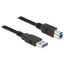 Delock 85066 1m USB A USB B Schwarz USB Kabel