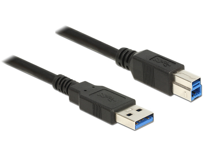 Delock 85066 1m USB A USB B Schwarz USB Kabel