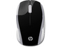 HP 200 RF Wireless 1000DPI Ambidextrös Silber Maus