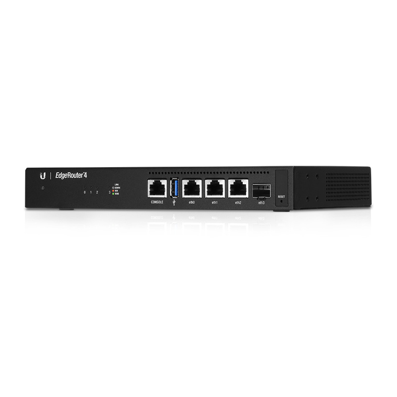 UbiQuiti Networks EdgeRouter 4 Eingebauter Ethernet-Anschluss Schwarz...