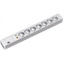 Bachmann 7x Schuko - 2m Verlängerungskabel 7 AC-Ausgänge Grau