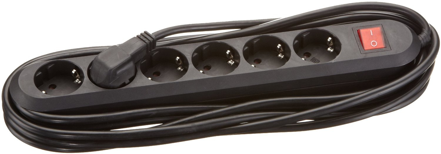 Bachmann Smart Spannungsschutz 6 AC-Ausgänge 1,5 m Schwarz