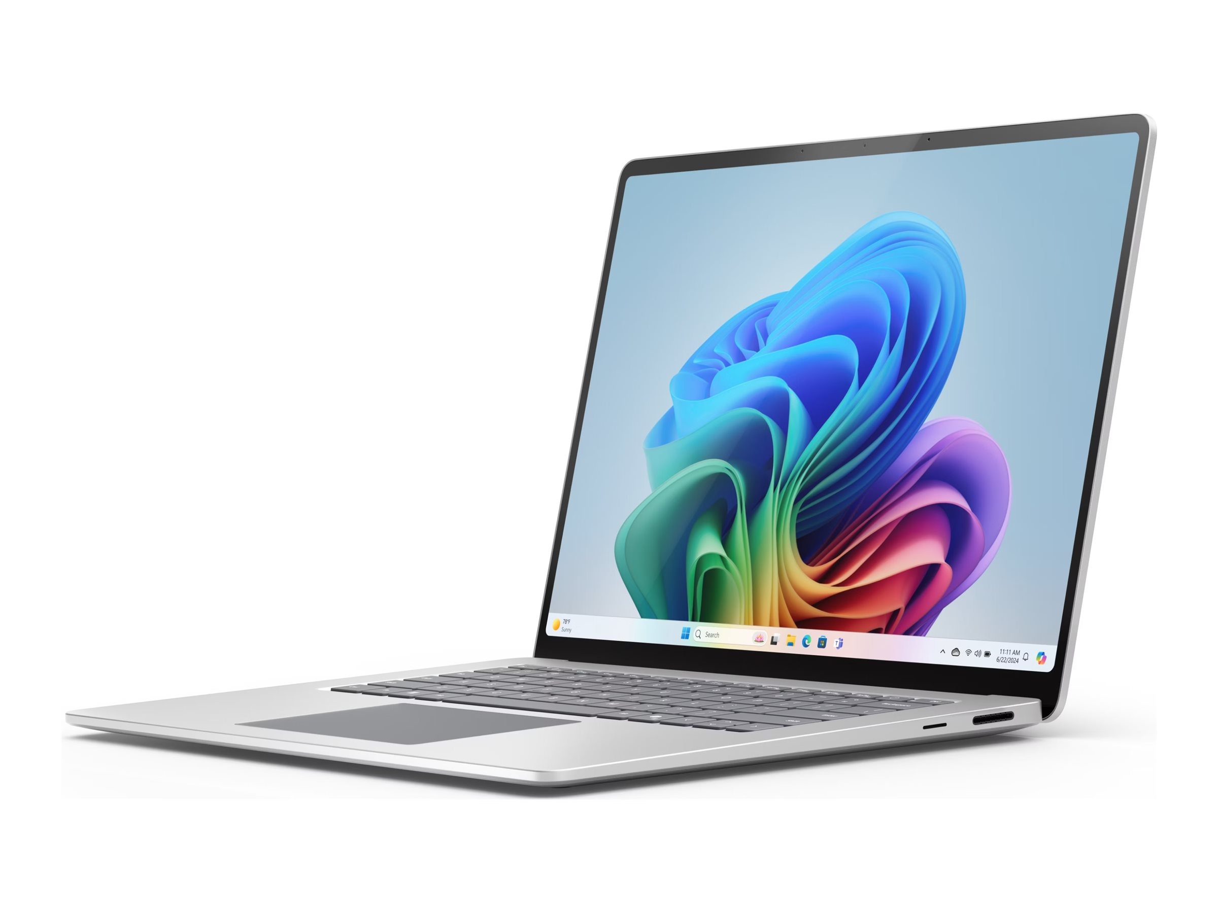 Microsoft Surface Laptop 7 15 Touch, Platin, Snapdragon X Elite, 16GB RAM,...