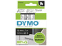 Dymo D1 - Selbstklebend - Schwarz auf Transparent - Rolle (1,2 cm x 7 m)