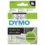 Dymo D1 - Selbstklebend - Schwarz auf Transparent - Rolle (1,2 cm x 7 m)