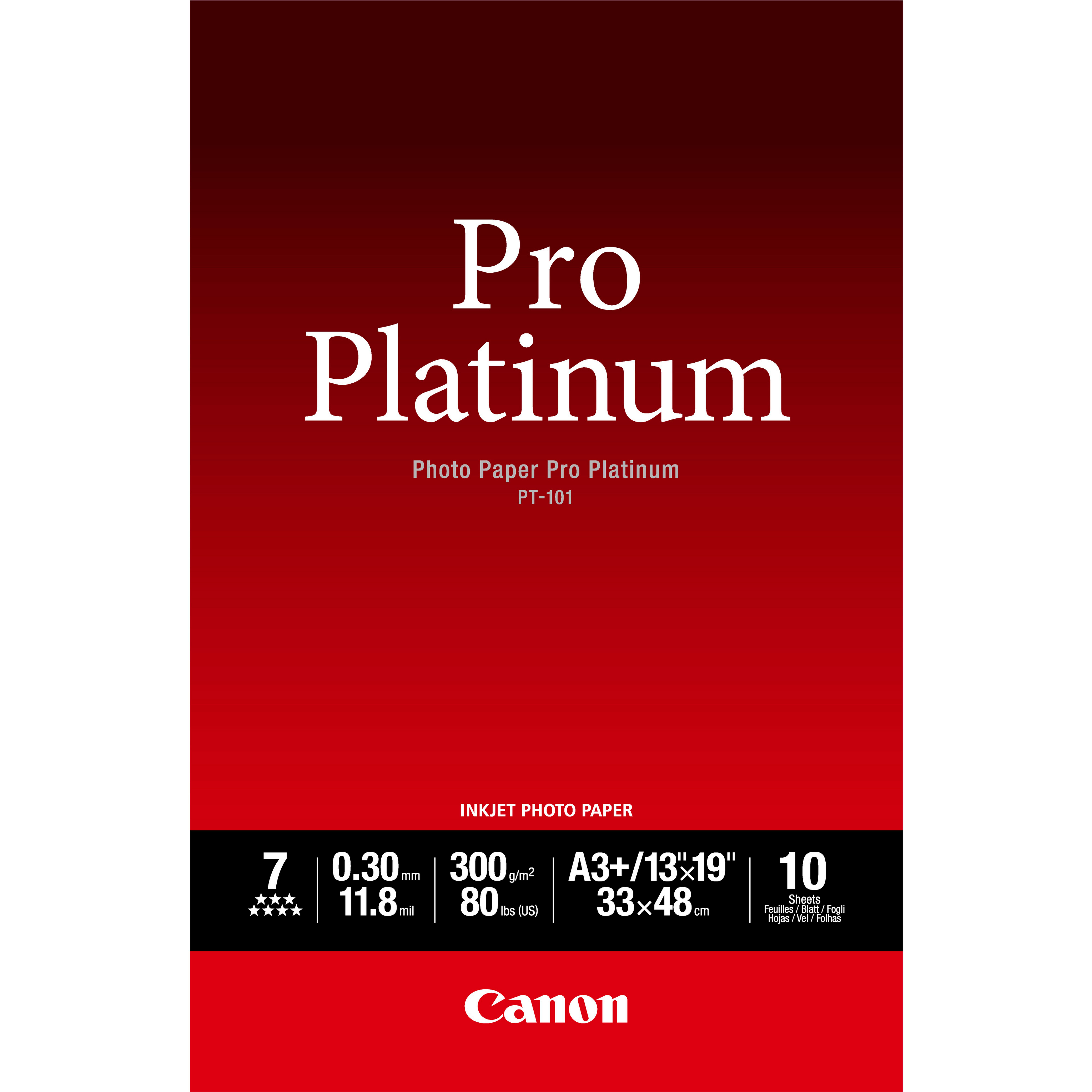 Canon Photo Paper Pro Platinum - A3 plus (329 x 423 mm)