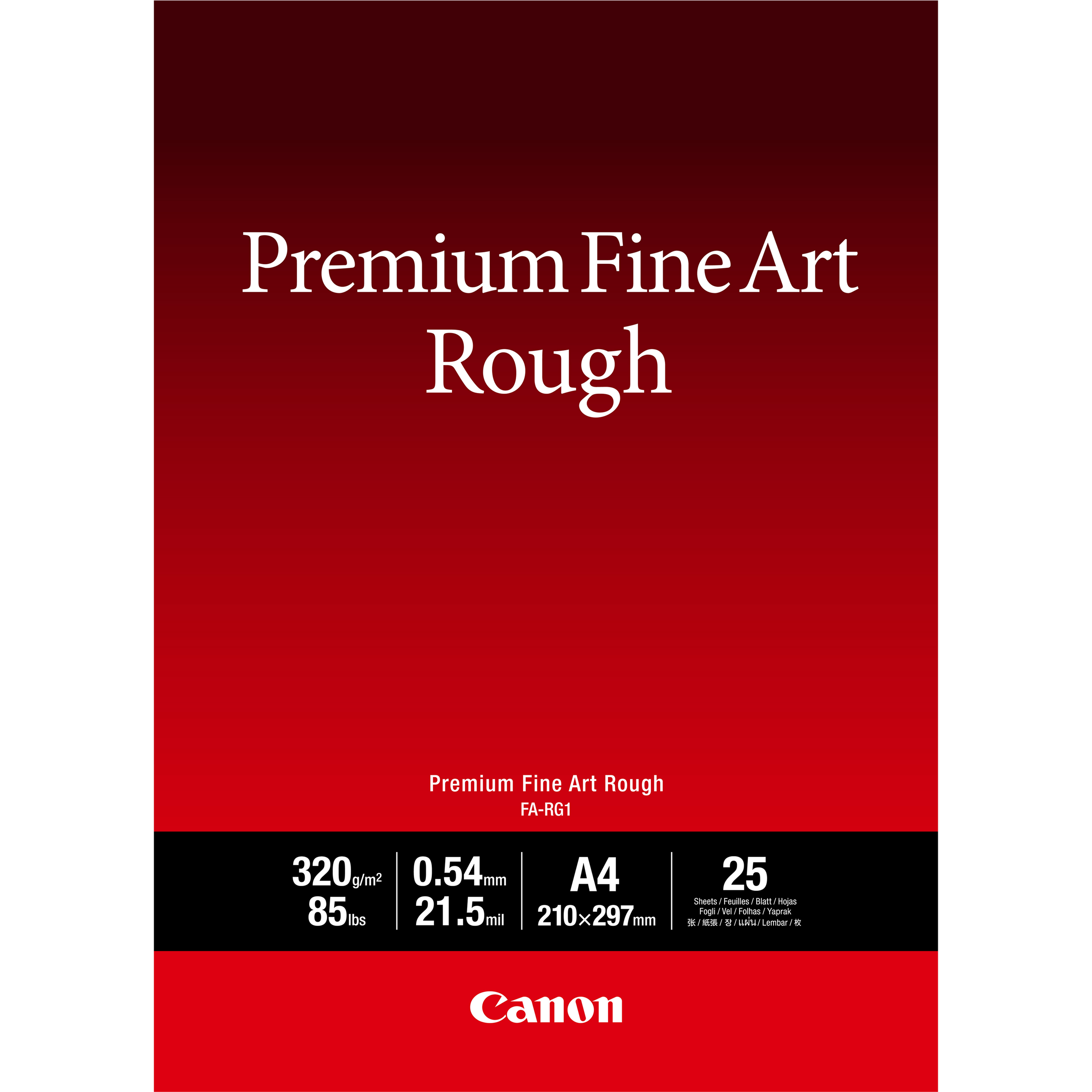 Canon Premium Papier FA-RG1 A4 - 320 g/m2 - 25 Blatt Kunstpapier