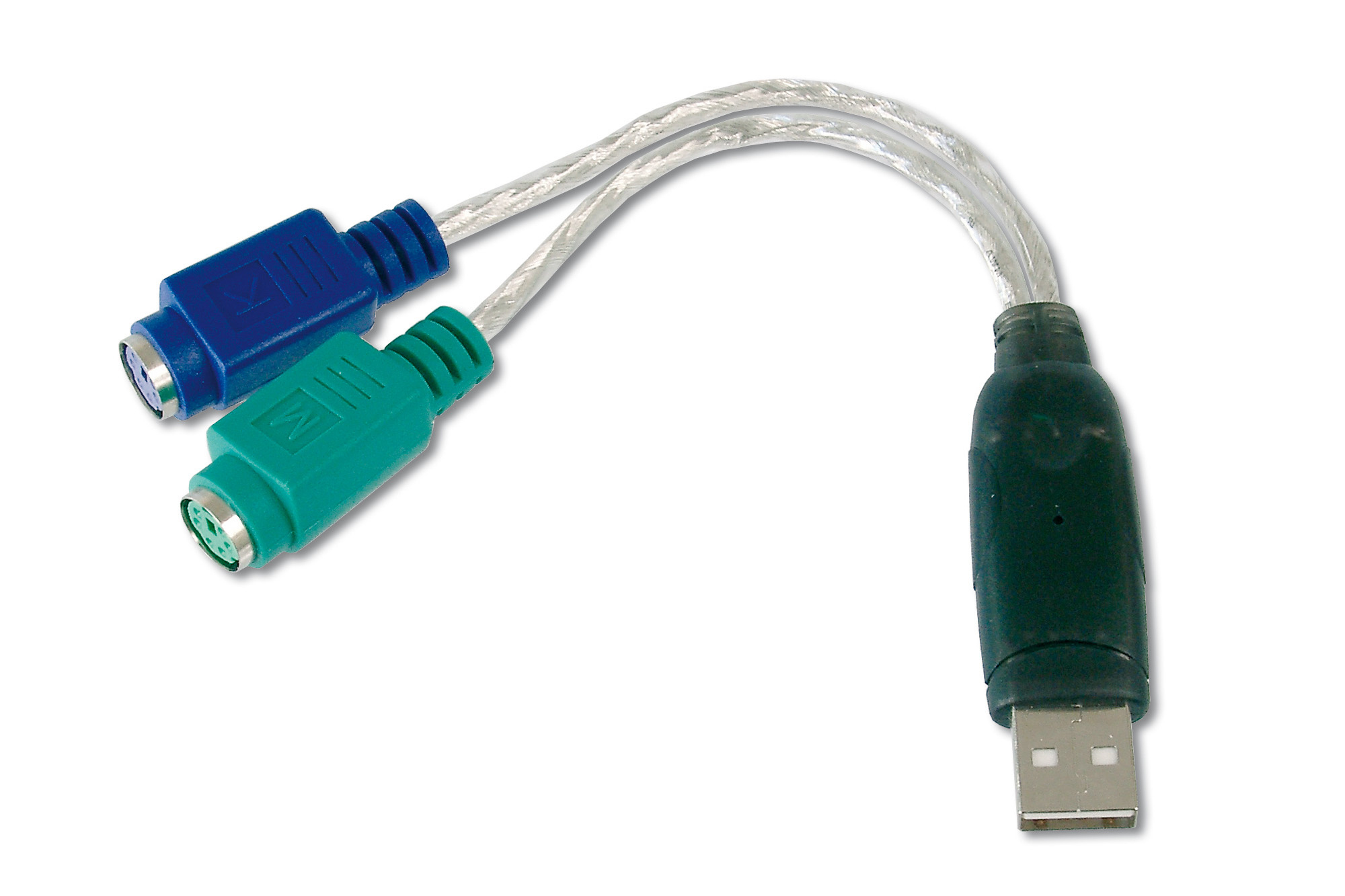 DIGITUS USB to PS/2 Adaptor Schnittstellenkarte/Adapter