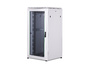 19 Schrank 32HE Glastür, H1600 x B800 x T800mm, Grau