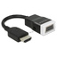 Delock 65587 HDMI-A VGA - 3.5mm Schwarz - Weiß Kabelschnittstellen-/adapter
