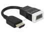 Delock 65587 HDMI-A VGA - 3.5mm Schwarz - Weiß Kabelschnittstellen-/adapter