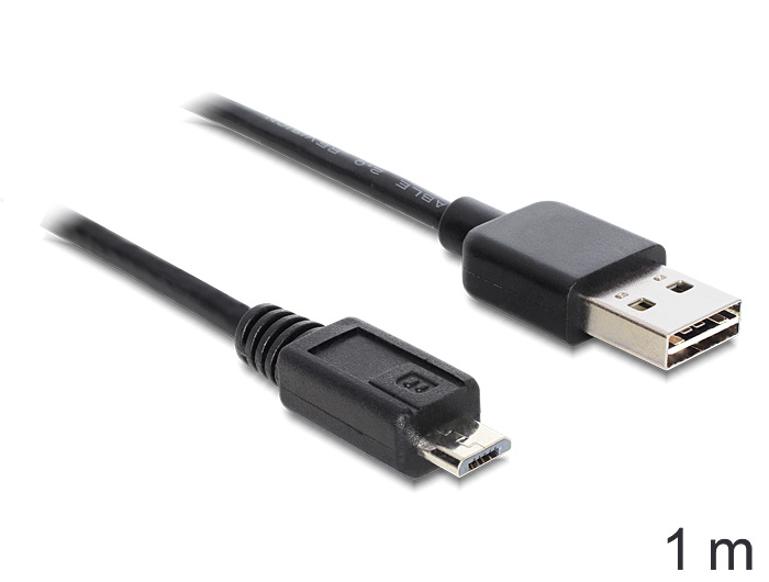 Delock EASY-USB - Kabel - Digital / Daten DELOCK Kabel 1 m - 5-polig - Schwarz