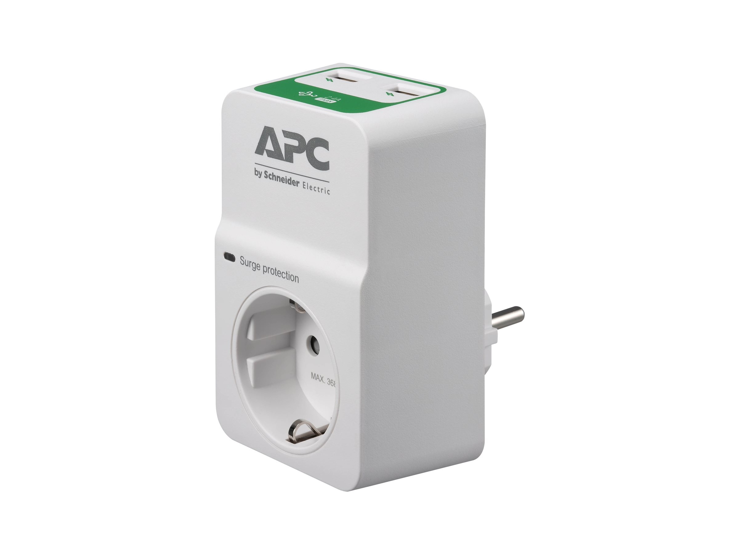 APC Essential SurgeArrest PM1WU2 1 Outlet 230V 2 Port USB Charger