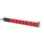 Digitus Professional Aluminium PDU mit Vorsicherung, rot, 8-fach, 2m, 1HE, 10A