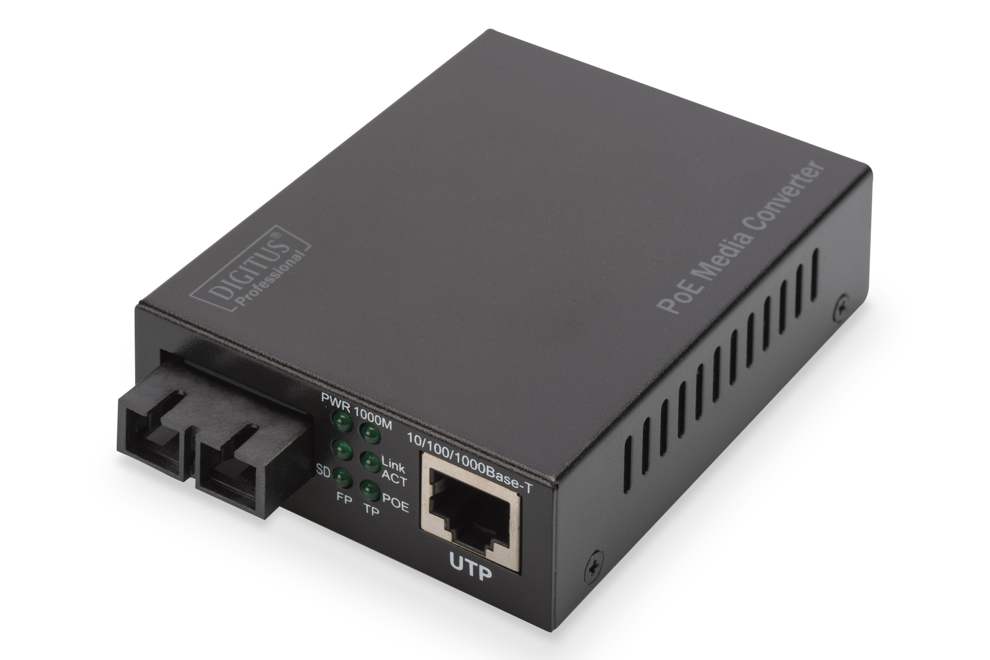 DIGITUS PoE Media Converter Singlemode 10/100
