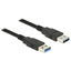 Delock USB-Kabel - Kabel - Digital / Daten USB-Kabel 3 m - Schwarz