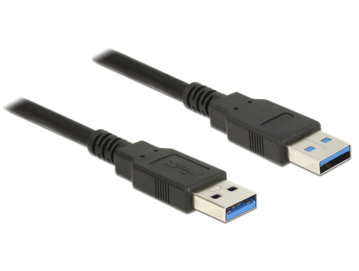 Delock USB-Kabel - Kabel - Digital / Daten USB-Kabel 3 m - Schwarz
