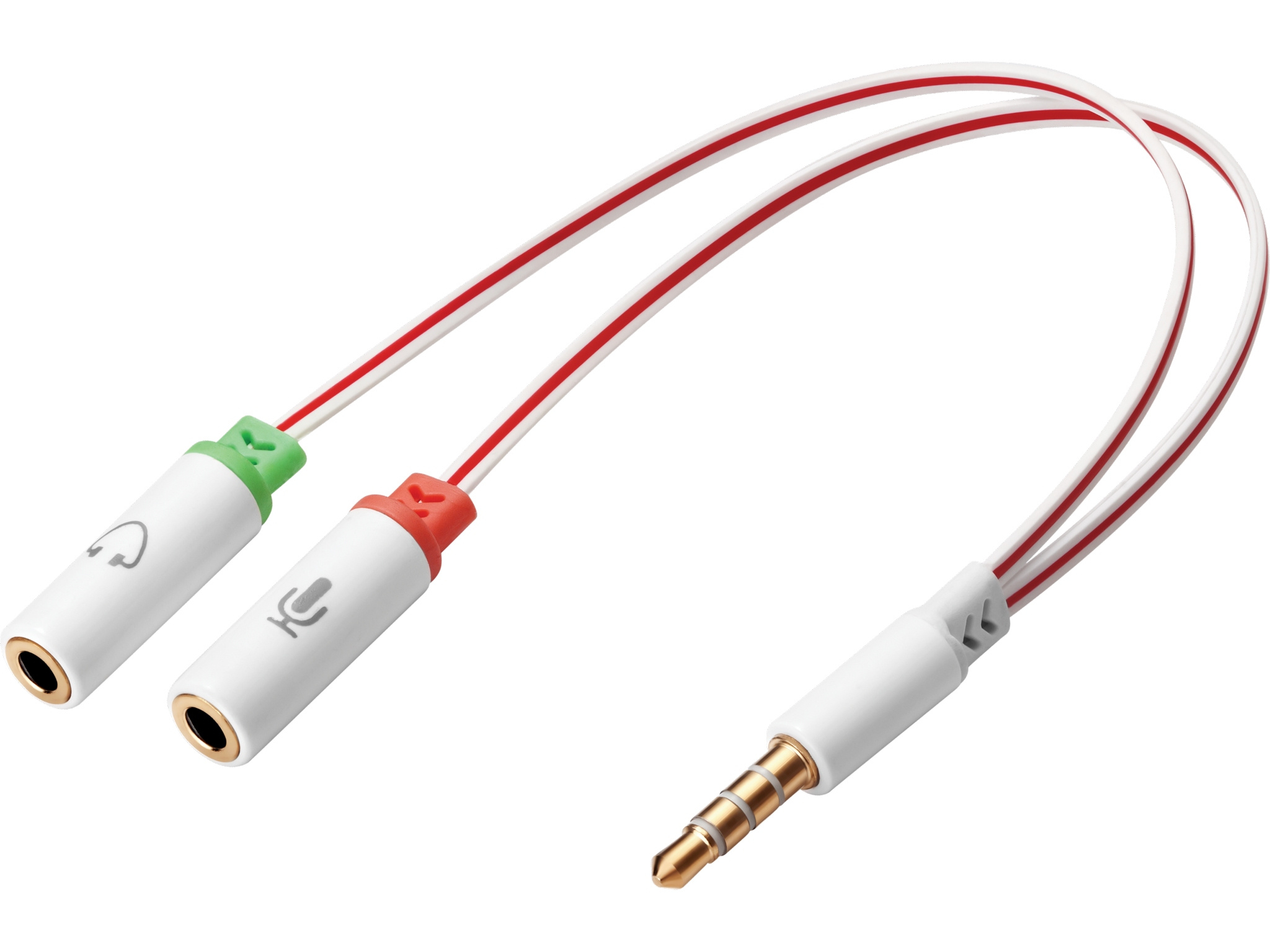 SANDBERG Headset Converter - Headsetadapter - 4-poliger Mini-Stecker männlich...