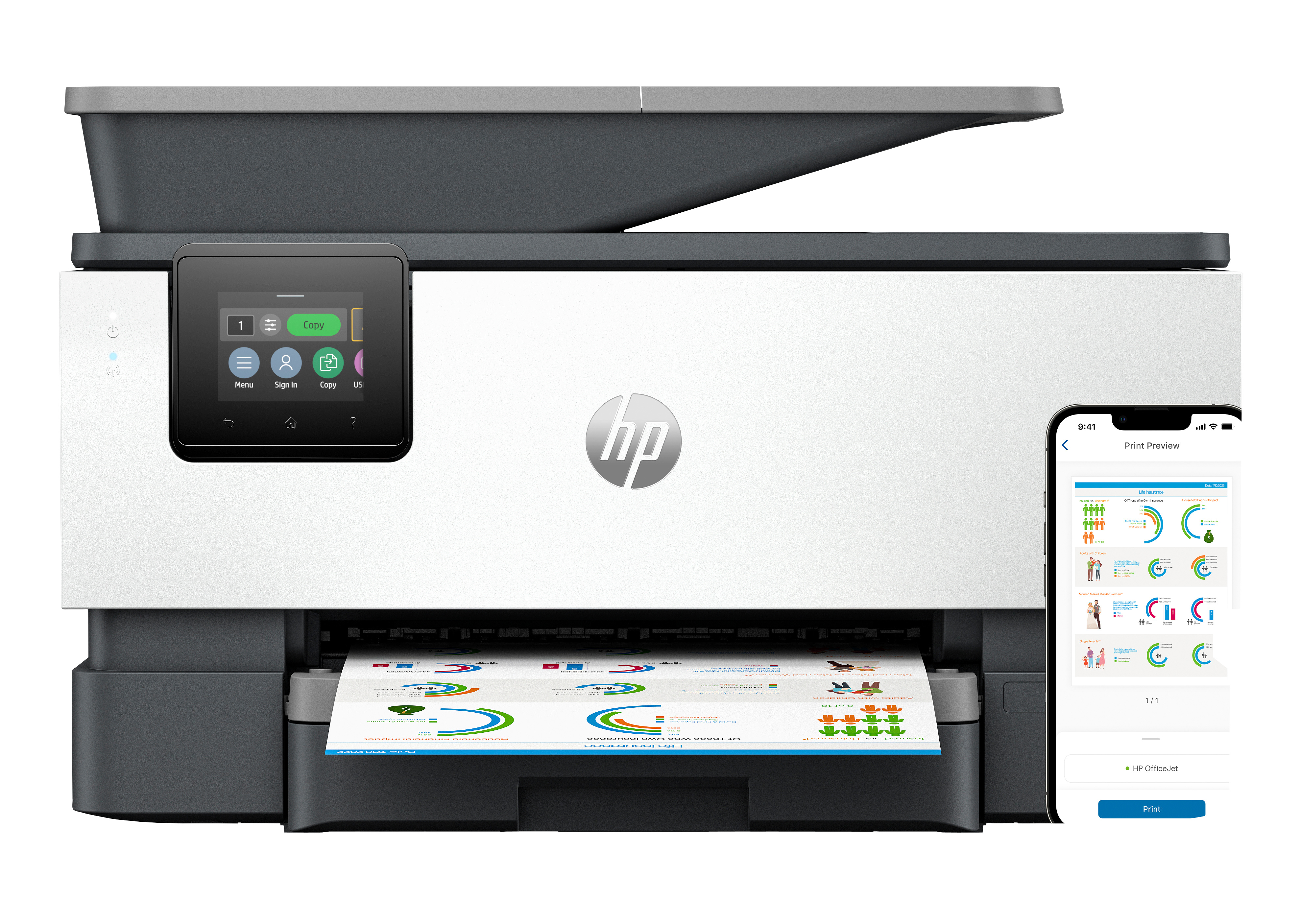 HP OfficeJet Pro 9120b, Tinte, MFP, A4