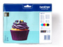 Brother Value Pack cyan/magenta/yellow/black LC123 je ca. 600 Seiten