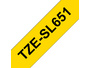 Brother TZe-SL651 - Selbstklebend - Schwarz auf Gelb - Rolle (2,4 cm x 8 m)