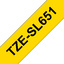 Brother TZe-SL651 - Selbstklebend - Schwarz auf Gelb - Rolle (2,4 cm x 8 m)