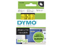 Dymo D1 - Selbstklebend - Schwarz auf Gelb - Rolle (2,4 cm x 7 m)