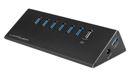 LC-Power LC-HUB-ALU-2B-7 - Hub - 6 x SuperSpeed USB 3.0 + 1 x SuperSpeed USB...