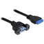 Delock USB 3.0 Pin Header - USB-Kabel intern auf extern - USB Typ A (W)