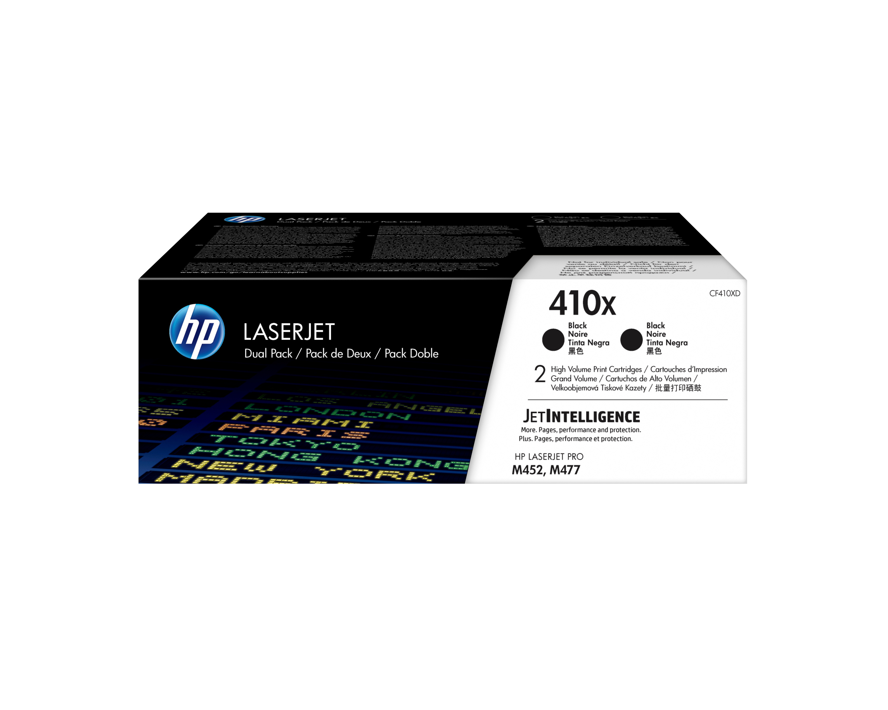HP Toner black Nr. 410X (CF410XD) je ca. 6.500 Seiten, Doppelpack