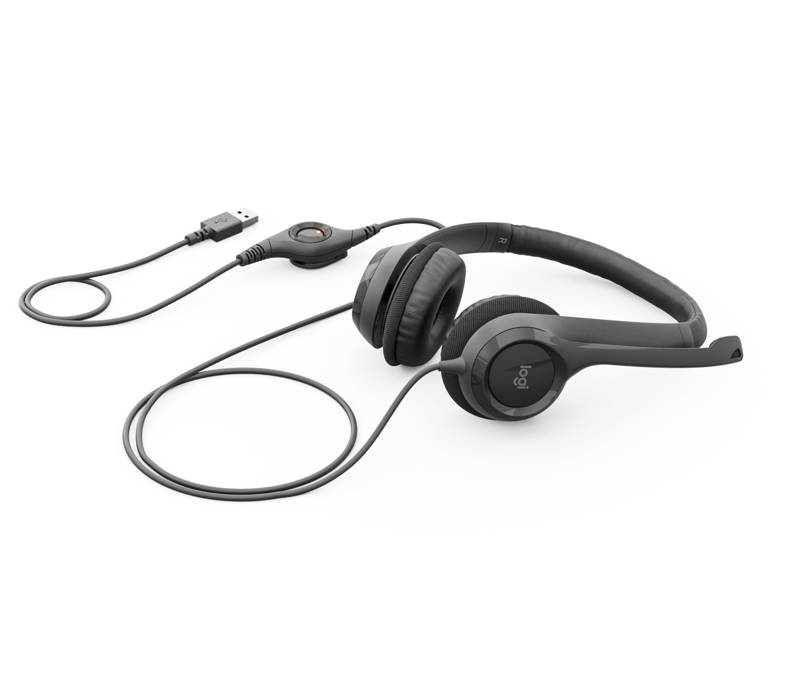 Logitech USB Headset H390 - Headset - Full-Size