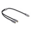 Delock Adapter, USB-C Stecker -> 2x Klinkenbuchse 3,5mm