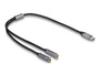 Delock Adapter, USB-C Stecker -> 2x Klinkenbuchse 3,5mm