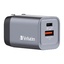 Verbatim 35W GaN-Ladegerät mit 2 Anschlüssen, 1x USB-C (35W), 1x USB-A (18W)