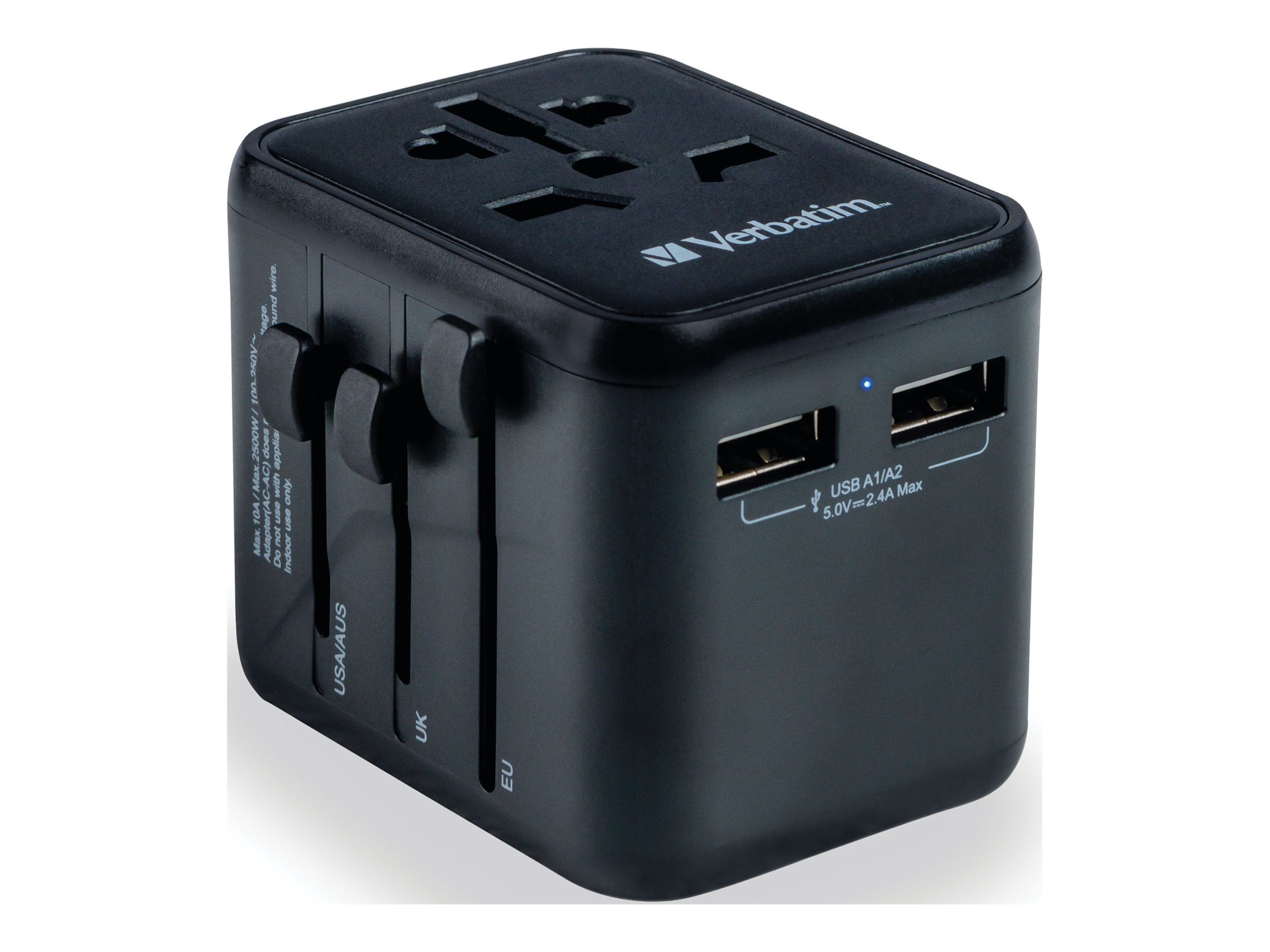 Verbatim 49543 Netzstecker-Adapter Universal Schwarz