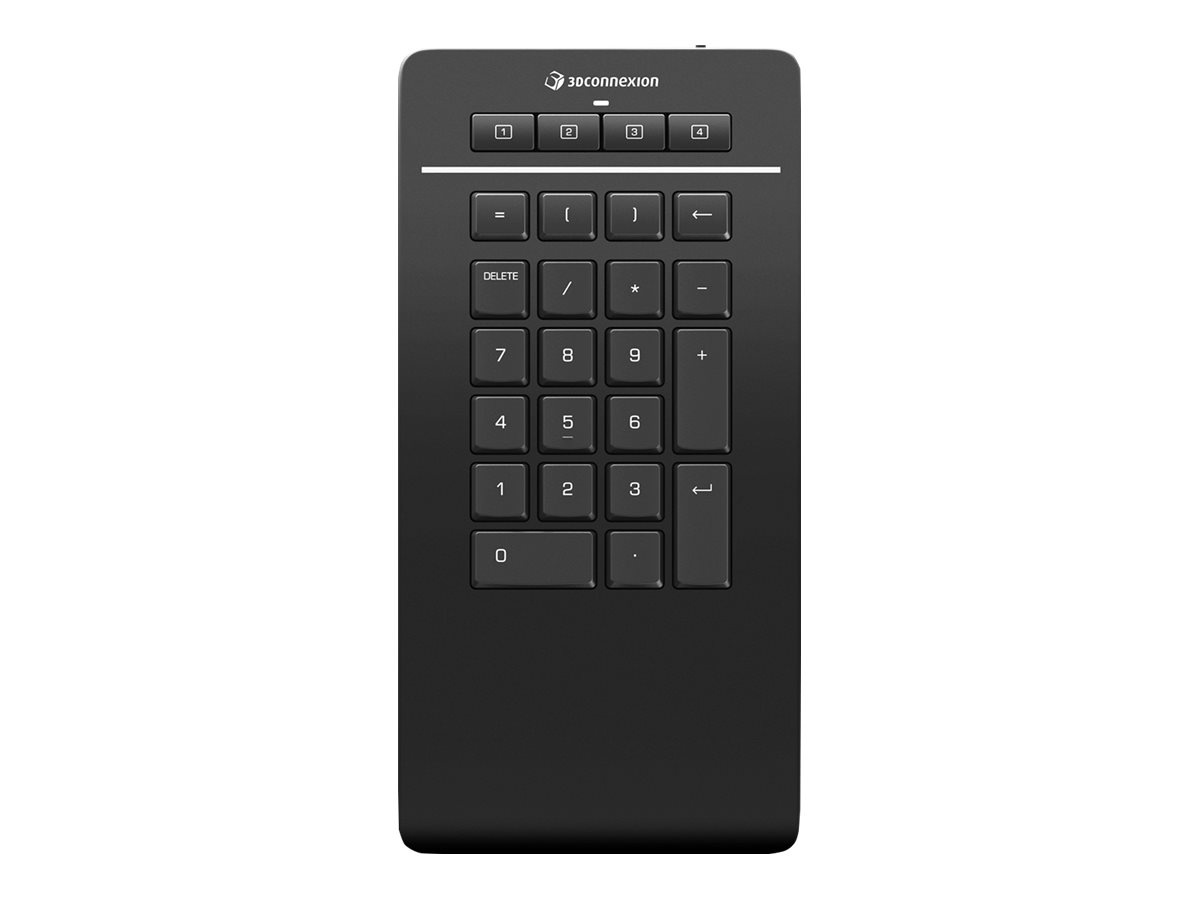 3Dconnexion Numpad Pro Numerische Tastatur Bluetooth/USB/RF Wireless Schwarz