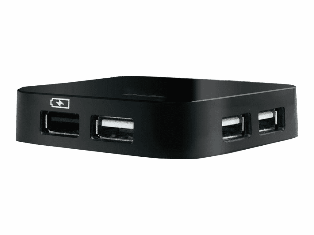 4-Port USB 2.0 Hub Geschwindigkeit: 480 MBit/sek./ Portanzahl: 4/ Stackable:...