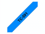 Brother TC591 - 9 mm x Schwarz auf Blau - laminiertes Band